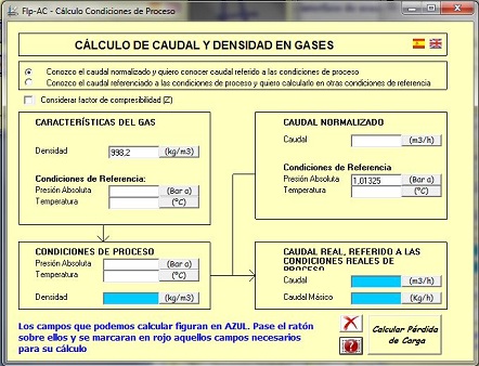 Cálculo de gases